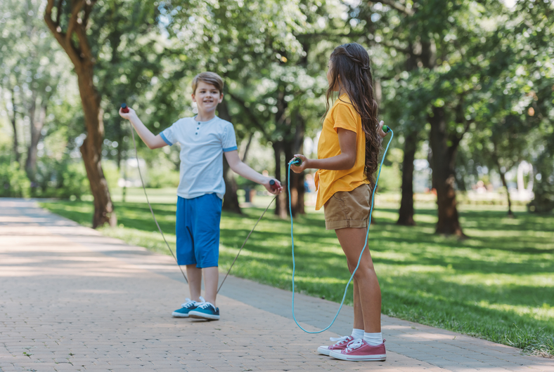 Kids playing ropes Kids playing ropes