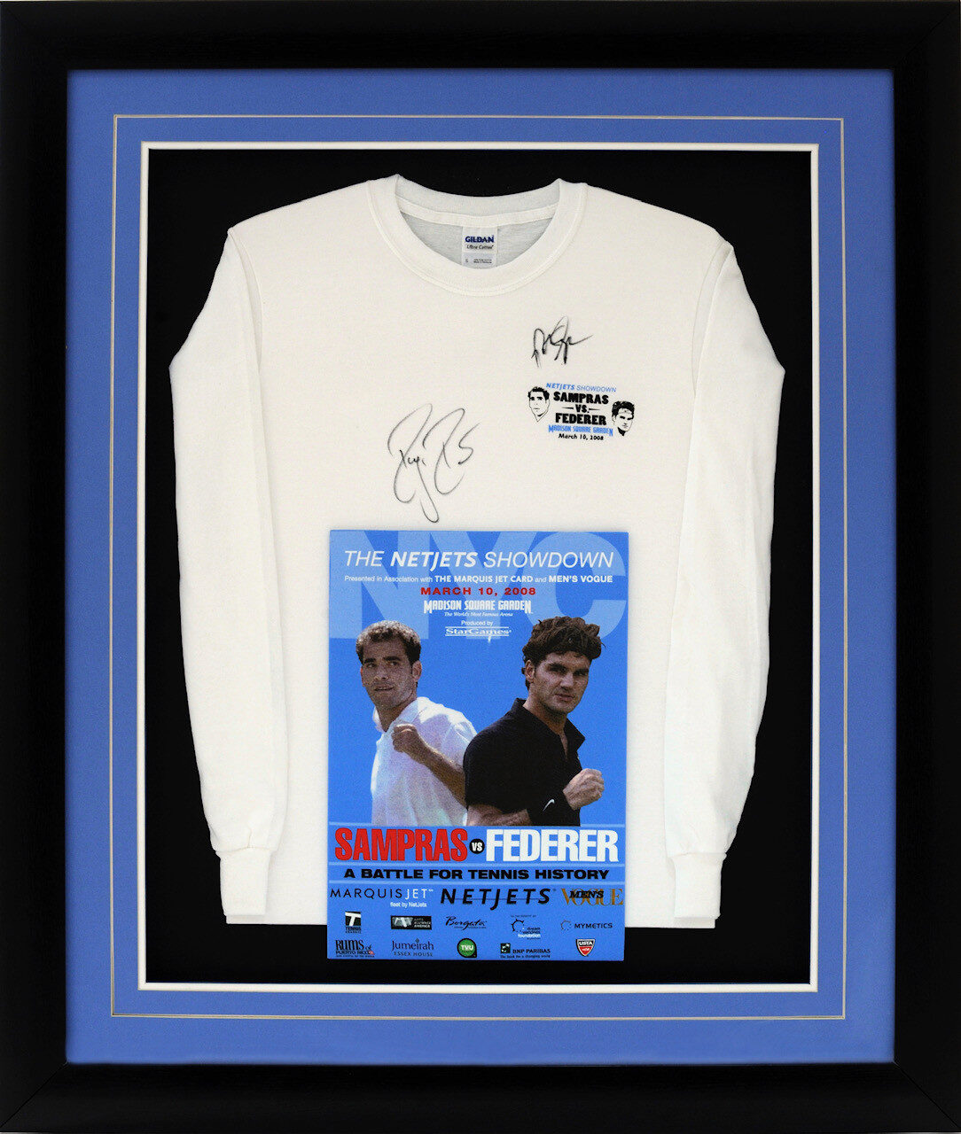 memorabilia Federer and Sampras
